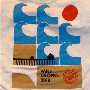 Long Sleeve White Vans US Surf Open 2018 Shirt